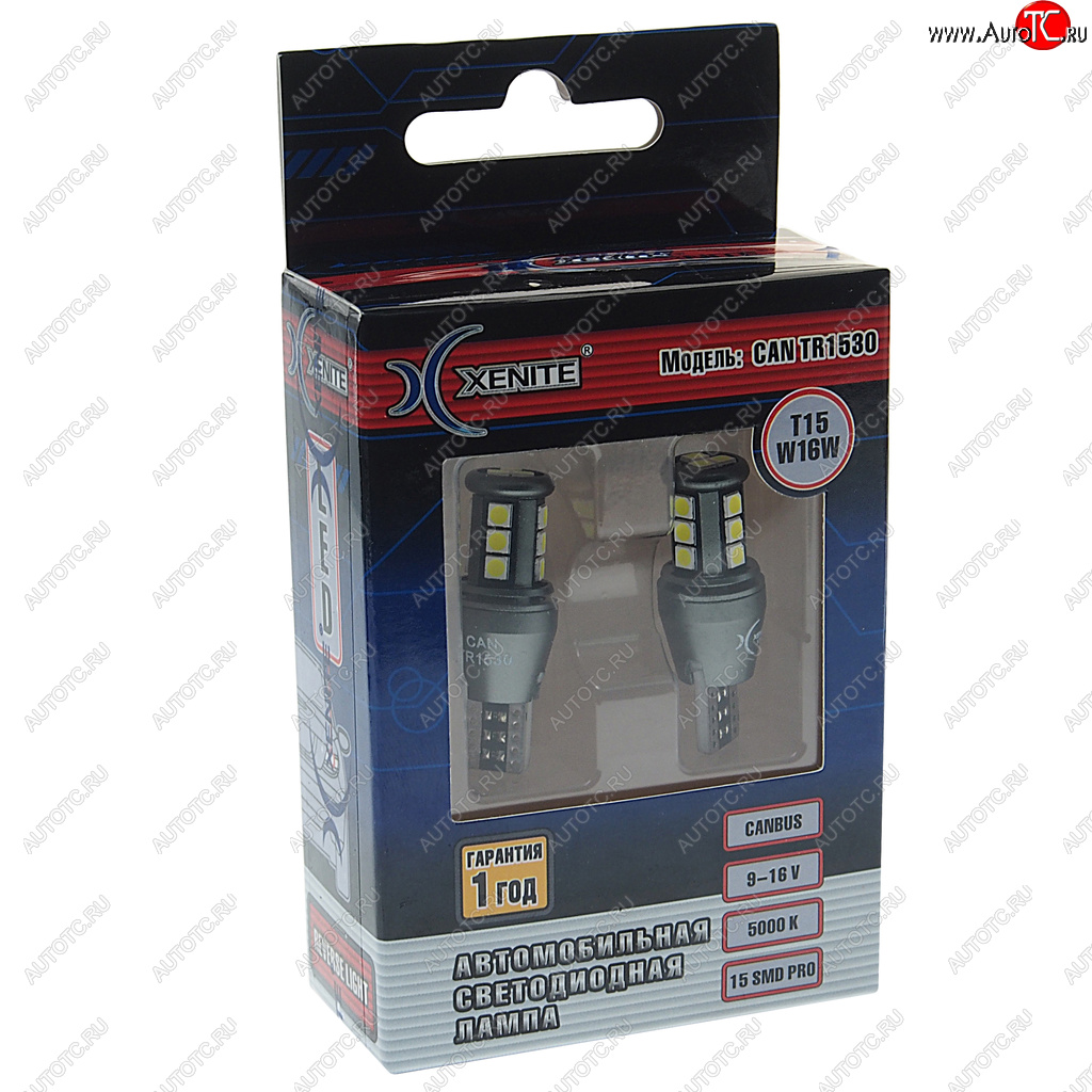 1 029 р. Лампа светодиодная 12V W16W W2.1x9.5d 420Lm блистер (2шт.) XENITE XENITE 1009610  с доставкой в г. Воронеж