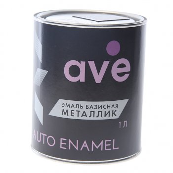 2 099 р. Краска глубоко черная металлик 1л AVE AVE 10195080  с доставкой в г. Воронеж. Увеличить фотографию 1