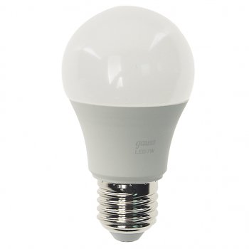 154 р. Лампа светодиодная E27 A60 7W (60W) 220V холодный GAUSS GAUSS 102502207  с доставкой в г. Воронеж. Увеличить фотографию 1