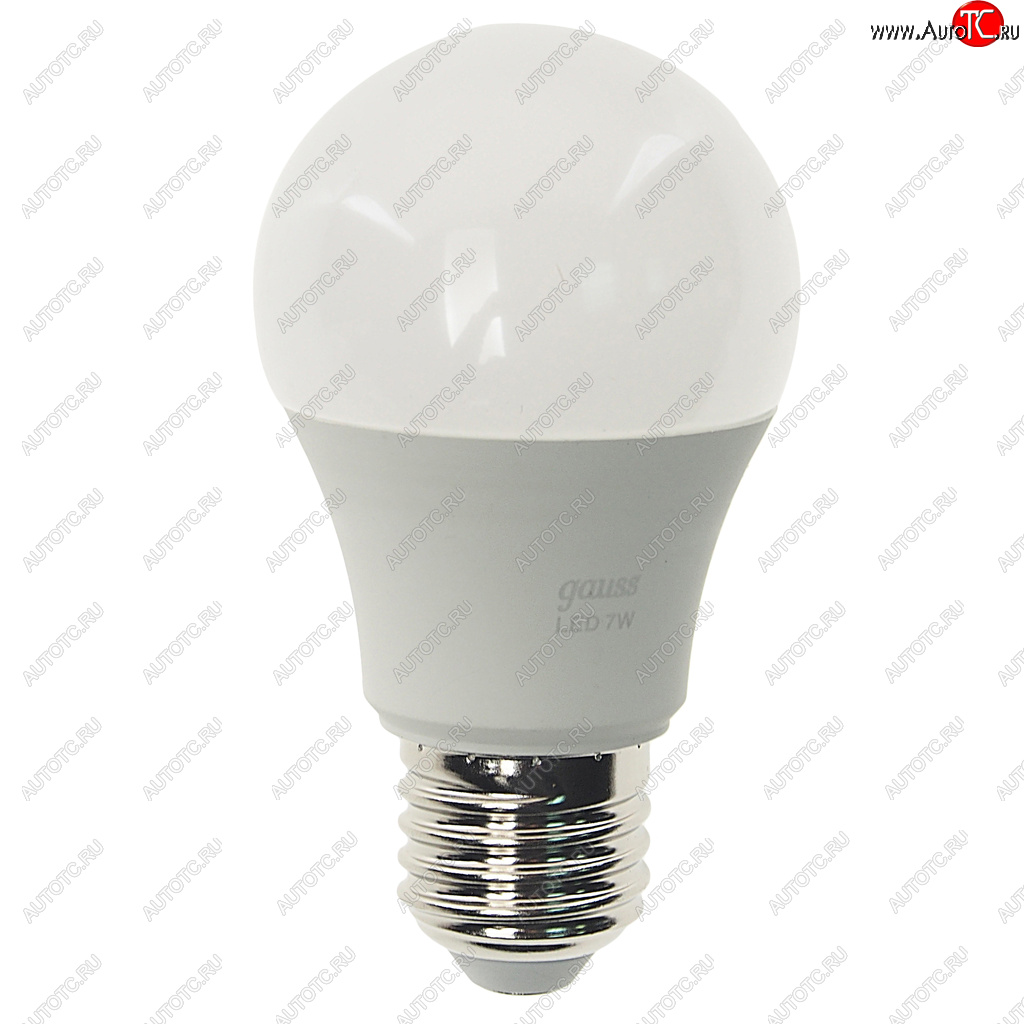 154 р. Лампа светодиодная E27 A60 7W (60W) 220V холодный GAUSS GAUSS 102502207  с доставкой в г. Воронеж