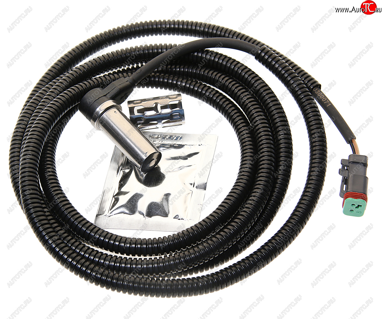 2 499 р. Датчик АБС КАМАЗ RENAULT колеса правого прямой (L=2400мм) TE PARTS TE PARTS 10300071 TE PARTS 10300071  с доставкой в г. Воронеж