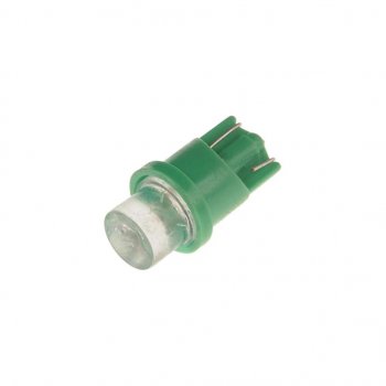 14 р. Лампа светодиодная 12V W5W T10 W2.1x9.5d Green MEGAPOWER MEGAPOWER-AUTOMOTIVE 10312g  с доставкой в г. Воронеж. Увеличить фотографию 1
