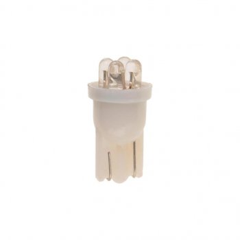 39 р. Лампа светодиодная 12V W5W T10 W2.1x9.5d 6000K 4 LED MEGAPOWER MEGAPOWER-AUTOMOTIVE 10313w  с доставкой в г. Воронеж. Увеличить фотографию 2