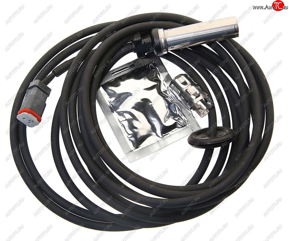 4 399 р. Датчик АБС КАМАЗ VOLVO RENAULT колеса прямой (L=4014мм) без фиксатора TE PARTS TE PARTS 10323470  с доставкой в г. Воронеж