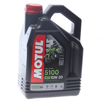 4 199 р. Масло моторное для 4-х тактных двигателей 5100 4T 10W30 псинт.4л MOTUL MOTUL 104063  с доставкой в г. Воронеж. Увеличить фотографию 1