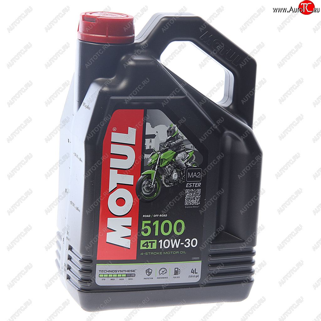 4 199 р. Масло моторное для 4-х тактных двигателей 5100 4T 10W30 псинт.4л MOTUL MOTUL 104063  с доставкой в г. Воронеж