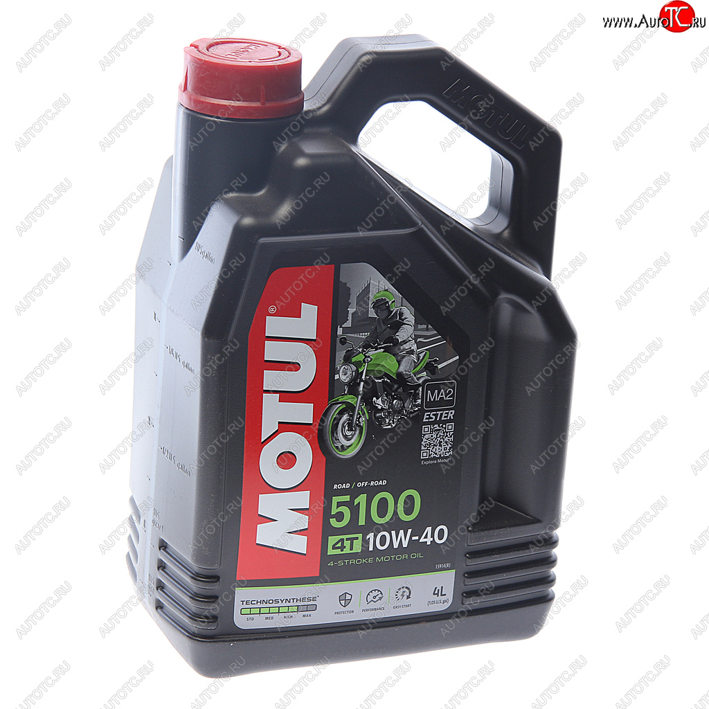 4 299 р. Масло моторное для 4-х тактных двигателей 5100 4T 10W40 псинт.4л MOTUL MOTUL 104068  с доставкой в г. Воронеж