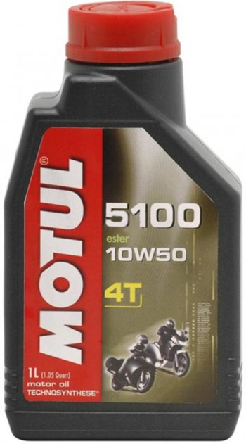 1 499 р. Масло моторное для 4-х тактных двигателей 5100 ESTER 4T 10W50 псинт.1л MOTUL MOTUL 104074  с доставкой в г. Воронеж. Увеличить фотографию 1
