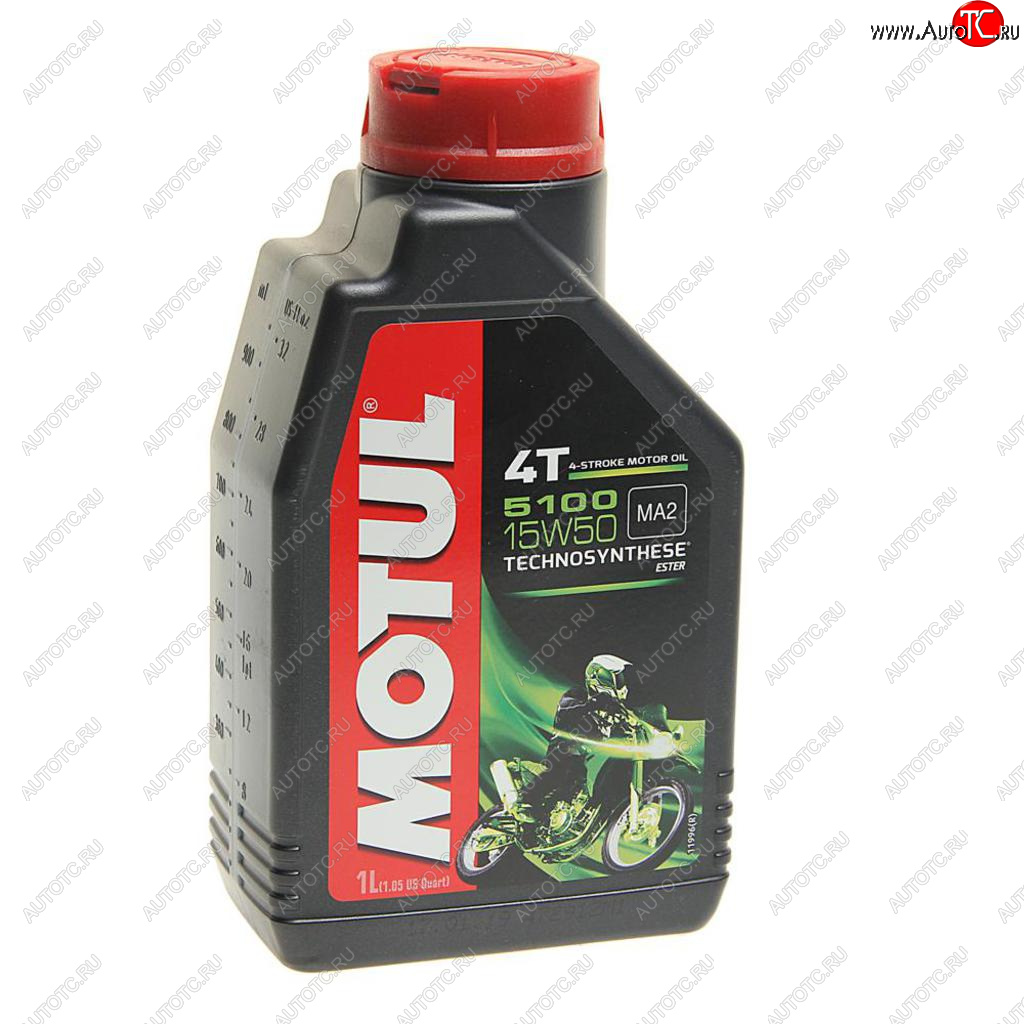 1 389 р. Масло моторное для 4-х тактных двигателей 5100 ESTER 4T 15W50 псинт.1л MOTUL MOTUL 104080  с доставкой в г. Воронеж