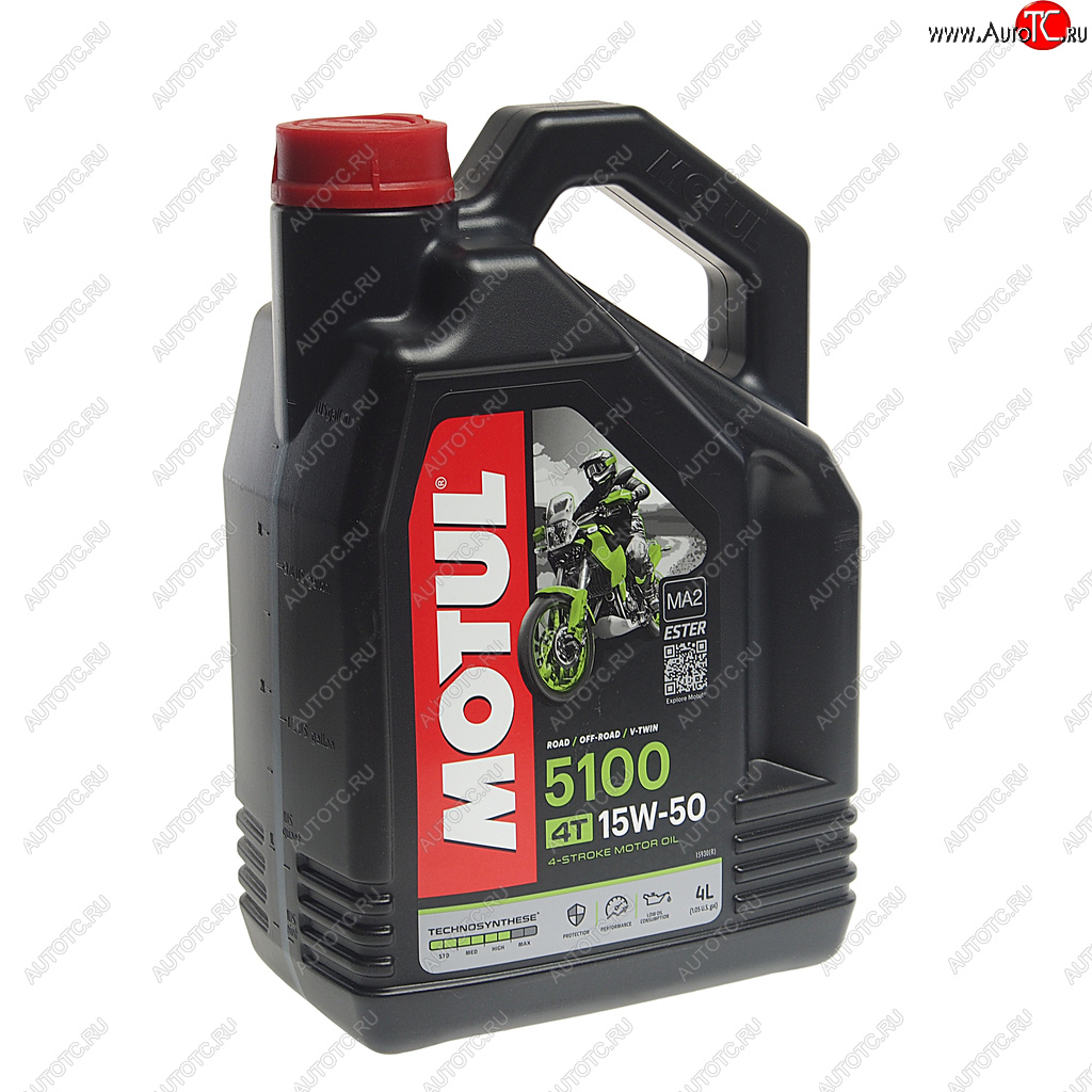 4 949 р. Масло моторное для 4-х тактных двигателей 5100 4T 15W50 синт.4л MOTUL MOTUL 104083  с доставкой в г. Воронеж