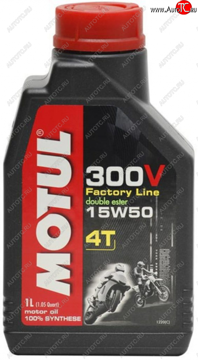 2 399 р. Масло моторное для 4-х тактных двигателей 300V 4T FL ROAD RACING 15W50 синт.1л MOTUL MOTUL 104125  с доставкой в г. Воронеж