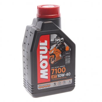 1 679 р. Масло моторное для 4-х тактных двигателей 7100 ESTER 4T 10W40 синт.1л MOTUL MOTUL 104202  с доставкой в г. Воронеж. Увеличить фотографию 1