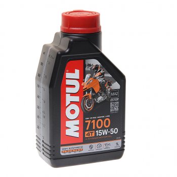 1 899 р. Масло моторное для 4-х тактных двигателей 7100 4T 15W50 синт.1л MOTUL MOTUL 104298  с доставкой в г. Воронеж. Увеличить фотографию 1