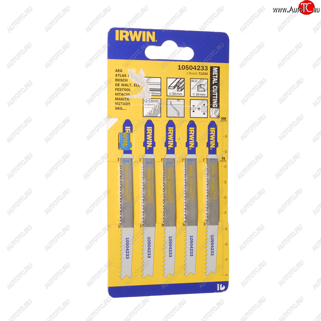 1 429 р. Пилка для лобзика набор 5шт. металл 74мм IRWIN IRWIN 10504233  с доставкой в г. Воронеж