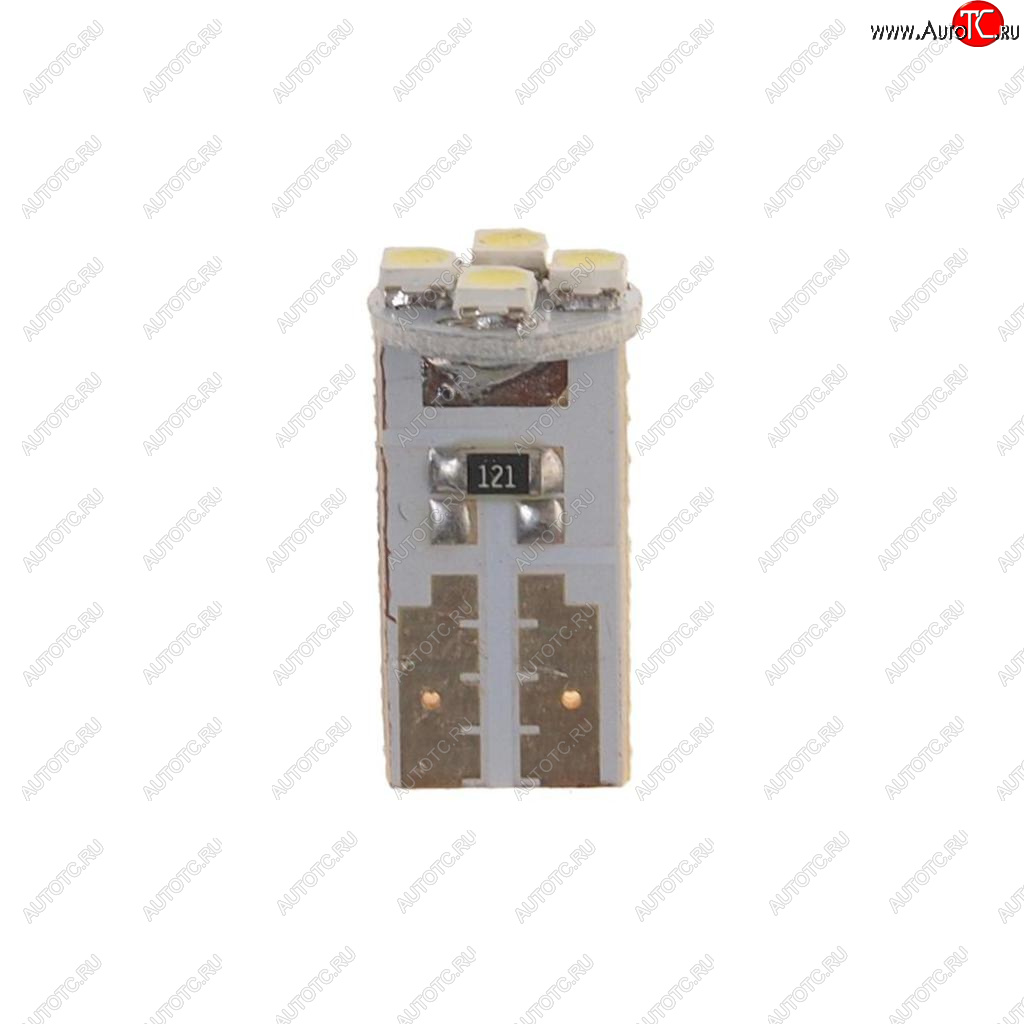 31 р. Лампа светодиодная 12V W5W T10 W2.1x9.5d 6000K 4 LED MEGAPOWER MEGAPOWER-AUTOMOTIVE 10513w  с доставкой в г. Воронеж