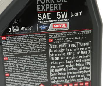 1 699 р. Масло для мотовилок и амортизаторов FORK OIL EXPERT LIGHT 5W псинт.1л MOTUL MOTUL 105929  с доставкой в г. Воронеж. Увеличить фотографию 2