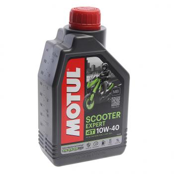 1 349 р. Масло моторное для 4-х тактных двигателей SCOOTER EXPERT 4T 10W40 MB псинт.1л MOTUL MOTUL 105935  с доставкой в г. Воронеж. Увеличить фотографию 1