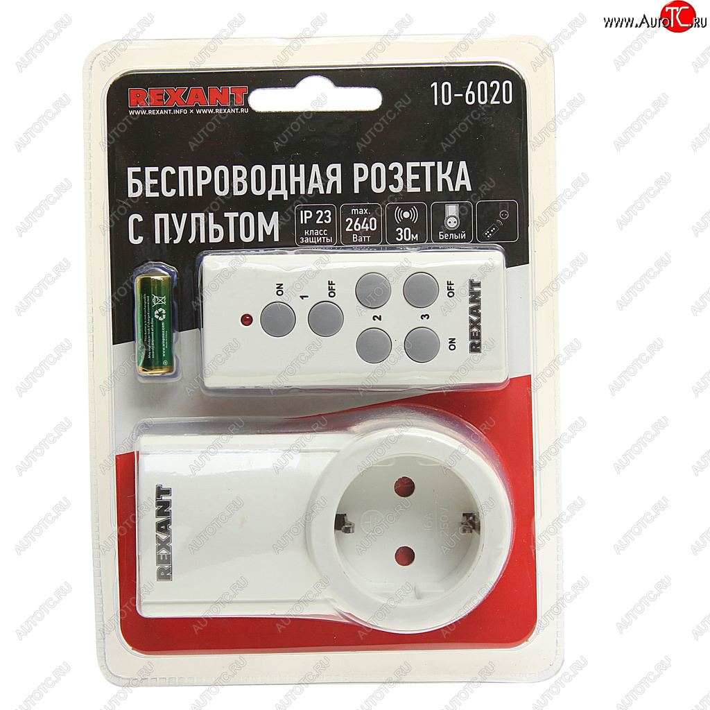 1 399 р. Розетка радиоуправляемая c пультом RX-001 REXANT REXANT 10-6020  с доставкой в г. Воронеж