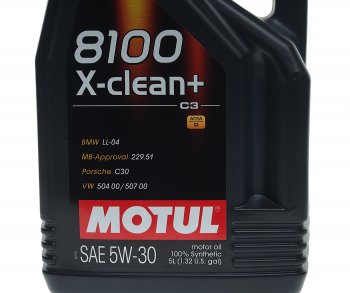 6 649 р. Масло моторное 8100 X-CLEAN+ 5W30 синт.5л MOTUL MOTUL 106377  с доставкой в г. Воронеж. Увеличить фотографию 2