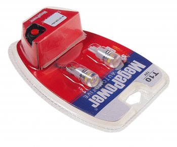 459 р. Лампа светодиодная 12V W5W T10 W2.1x9.5d 6000K с тестером блистер (2шт.) MEGAPOWER MEGAPOWER-AUTOMOTIVE 10712w-2блт  с доставкой в г. Воронеж. Увеличить фотографию 2