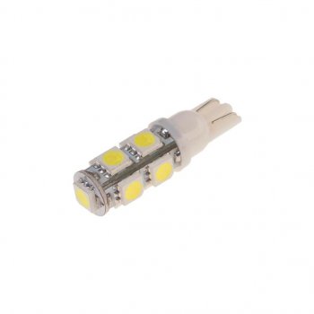 24 р. Лампа светодиодная 12V W5W T10 W2.1x9.5d 6000K 9 LED MEGAPOWER MEGAPOWER-AUTOMOTIVE 10715w  с доставкой в г. Воронеж. Увеличить фотографию 1
