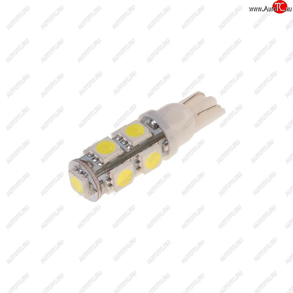 24 р. Лампа светодиодная 12V W5W T10 W2.1x9.5d 6000K 9 LED MEGAPOWER MEGAPOWER-AUTOMOTIVE 10715w  с доставкой в г. Воронеж