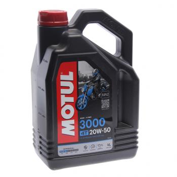4 499 р. Масло моторное 3000 4T 20W50 мин.4л MOTUL MOTUL 107319  с доставкой в г. Воронеж. Увеличить фотографию 1
