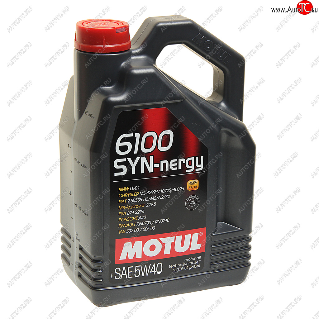 4 099 р. Масло моторное 6100 SYNERGIE 5W40 псинт.4л MOTUL MOTUL 107978  с доставкой в г. Воронеж
