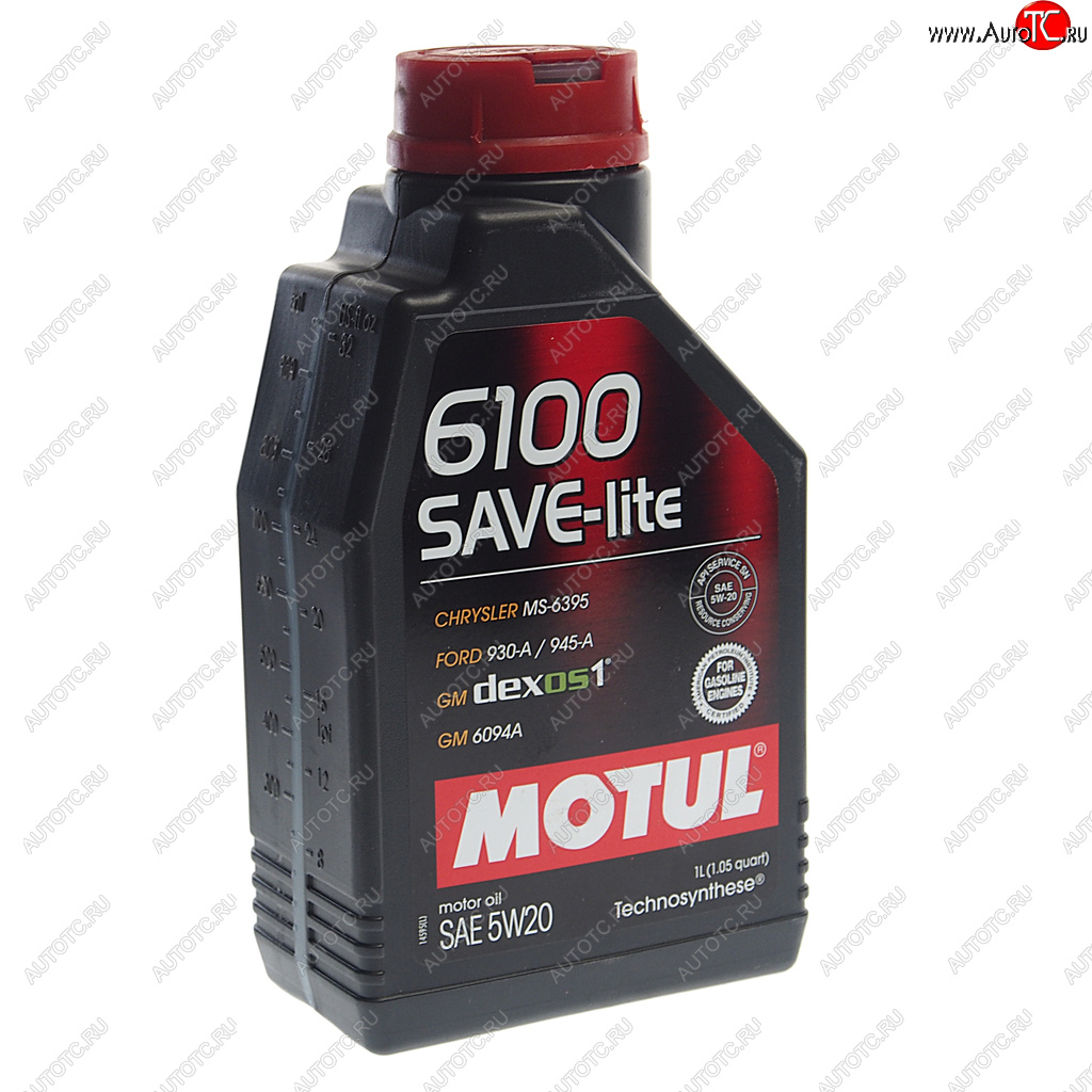 1 129 р. Масло моторное 6100 SAVE-LITE 5W20 синт.1л MOTUL MOTUL 108009 MOTUL 108009  с доставкой в г. Воронеж