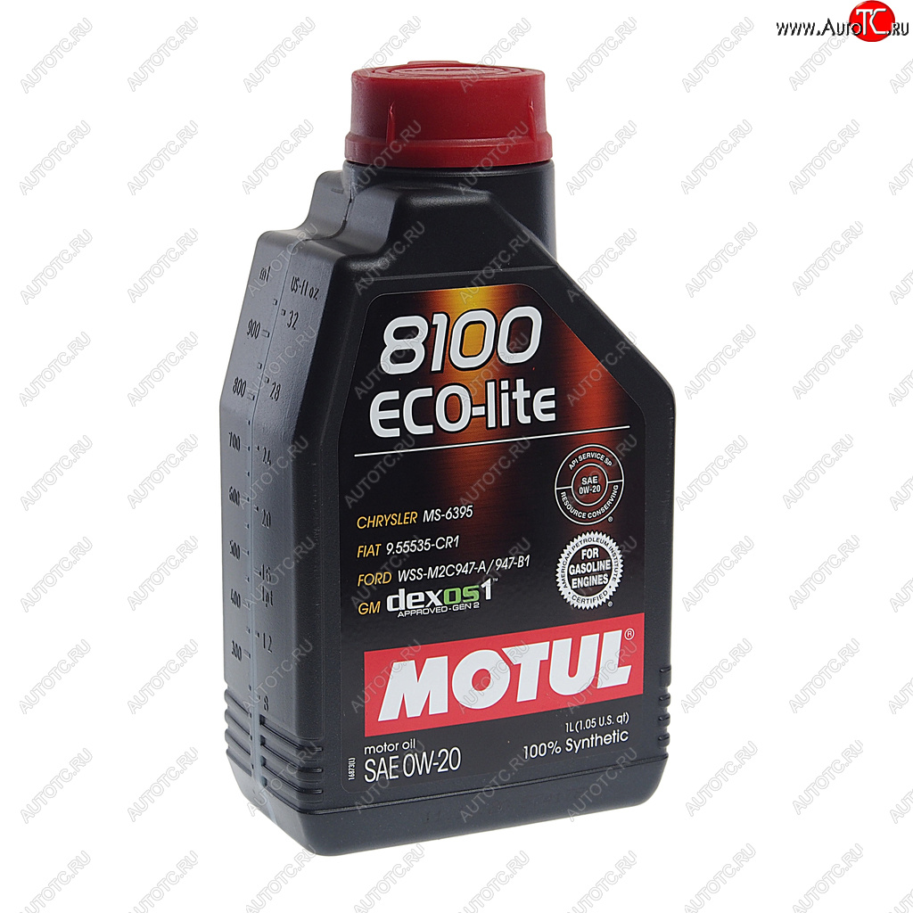 1 889 р. Масло моторное 8100 ECO-LITE 0W20 синт.1л MOTUL MOTUL 108534  с доставкой в г. Воронеж