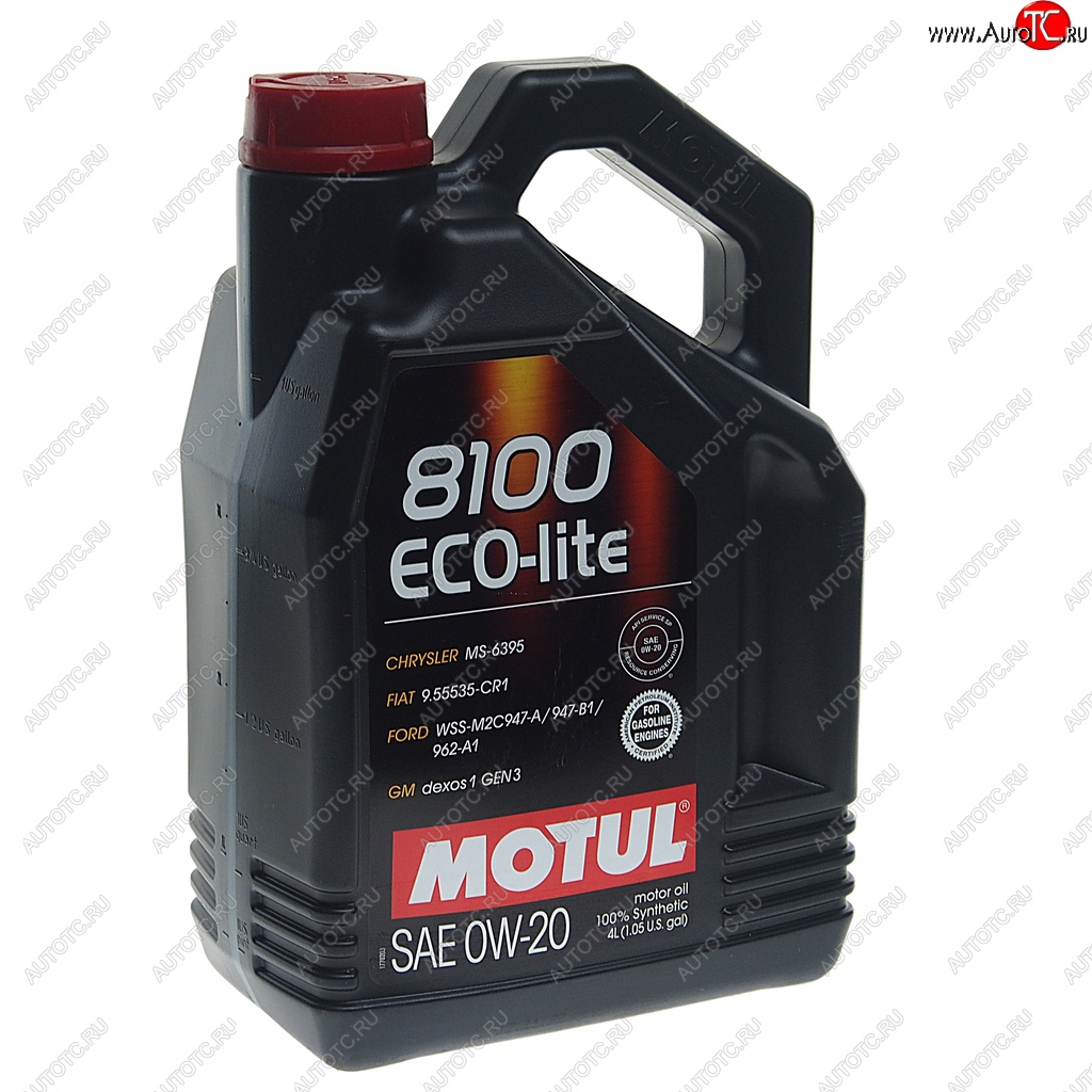 6 799 р. Масло моторное 8100 ECO-LITE 0W20 синт.4л MOTUL MOTUL 108535  с доставкой в г. Воронеж