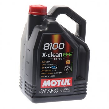 5 999 р. Масло моторное 8100 X-CLEAN EFE 5W30 синт.5л MOTUL MOTUL 109471  с доставкой в г. Воронеж. Увеличить фотографию 1