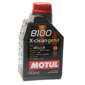 1 379 р. Масло моторное 8100 X-CLEAN GEN2 5W40 синт.1л MOTUL MOTUL 109761 MOTUL 109761  с доставкой в г. Воронеж. Увеличить фотографию 1