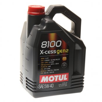 6 849 р. Масло моторное 8100 X-CESS GEN2 5W40 синт.5л MOTUL MOTUL 109776  с доставкой в г. Воронеж. Увеличить фотографию 1