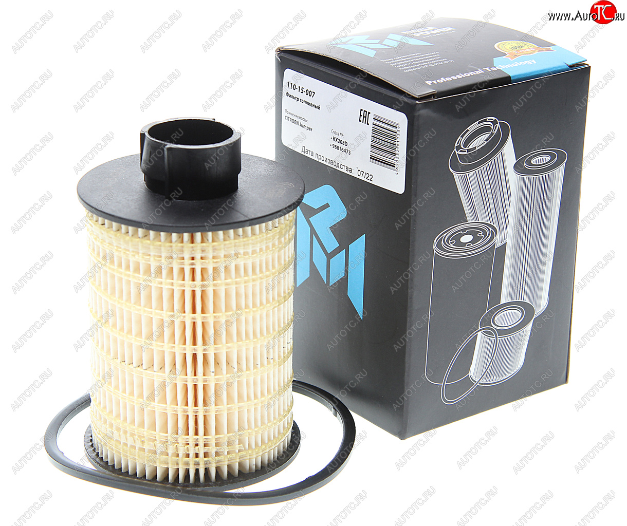 260 р. Фильтр топливный CITROEN Jumper MEGAPOWER MEGAPOWER 110-15-007  с доставкой в г. Воронеж