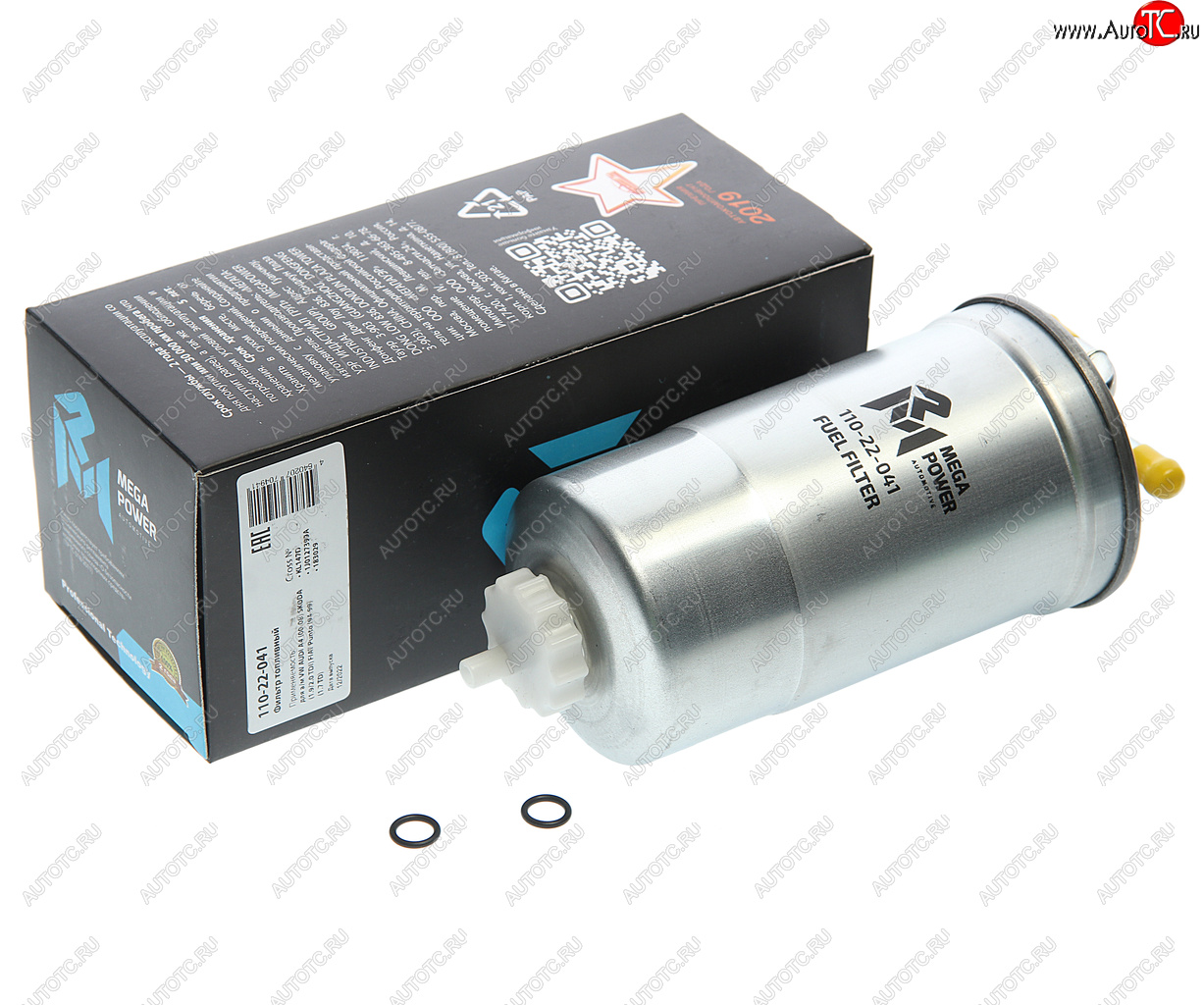 359 р. Фильтр топливный VW AUDI A4 (00-08) SKODA (1.92.0 TDI) FIAT Punto (94-99) (1.7 TD) MEGAPOWER MEGAPOWER 110-22-041  с доставкой в г. Воронеж