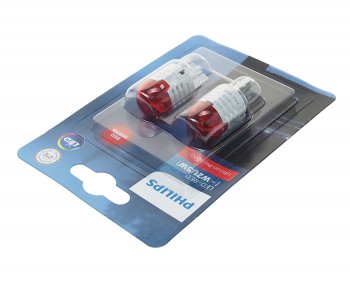 1 899 р. Лампа светодиодная 12V W215W W3x16q блистер (2шт.) LED Red Ultinon Pro3000 PHILIPS PHILIPS 11066u30r-2бл  с доставкой в г. Воронеж. Увеличить фотографию 2