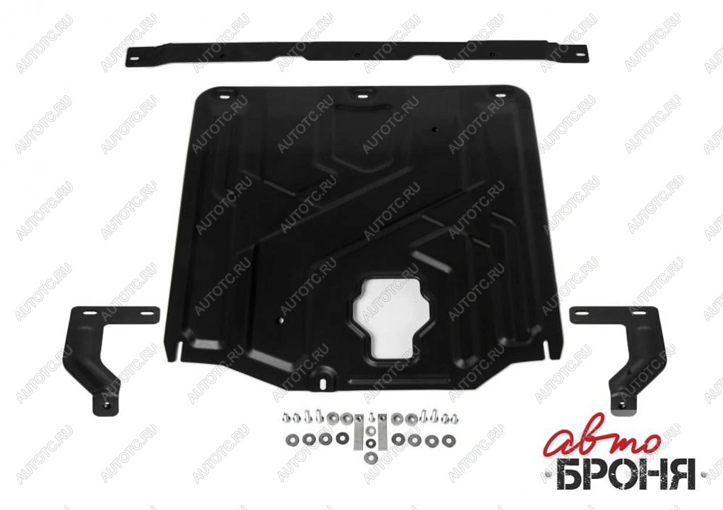 5 499 р. Защита картера и КПП HYUNDAI Elantra (16-) KIA Ceed (18-) (1.41.6) (с крепежом) АВТОБРОНЯ АВТОБРОНЯ 111.02382.1  с доставкой в г. Воронеж