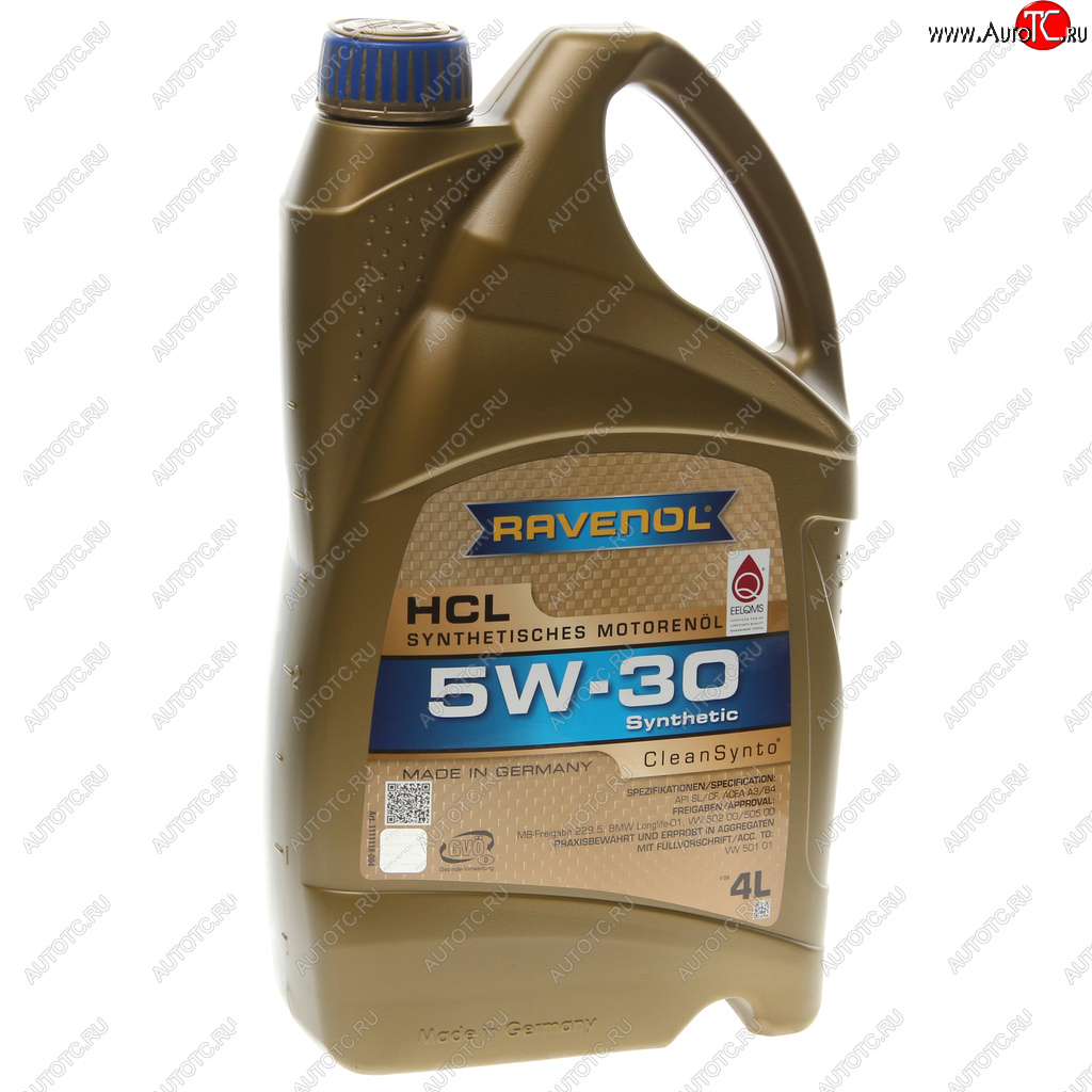 6 099 р. Масло моторное HCL 5W30 синт.4л RAVENOL RAVENOL 1111118-004  с доставкой в г. Воронеж