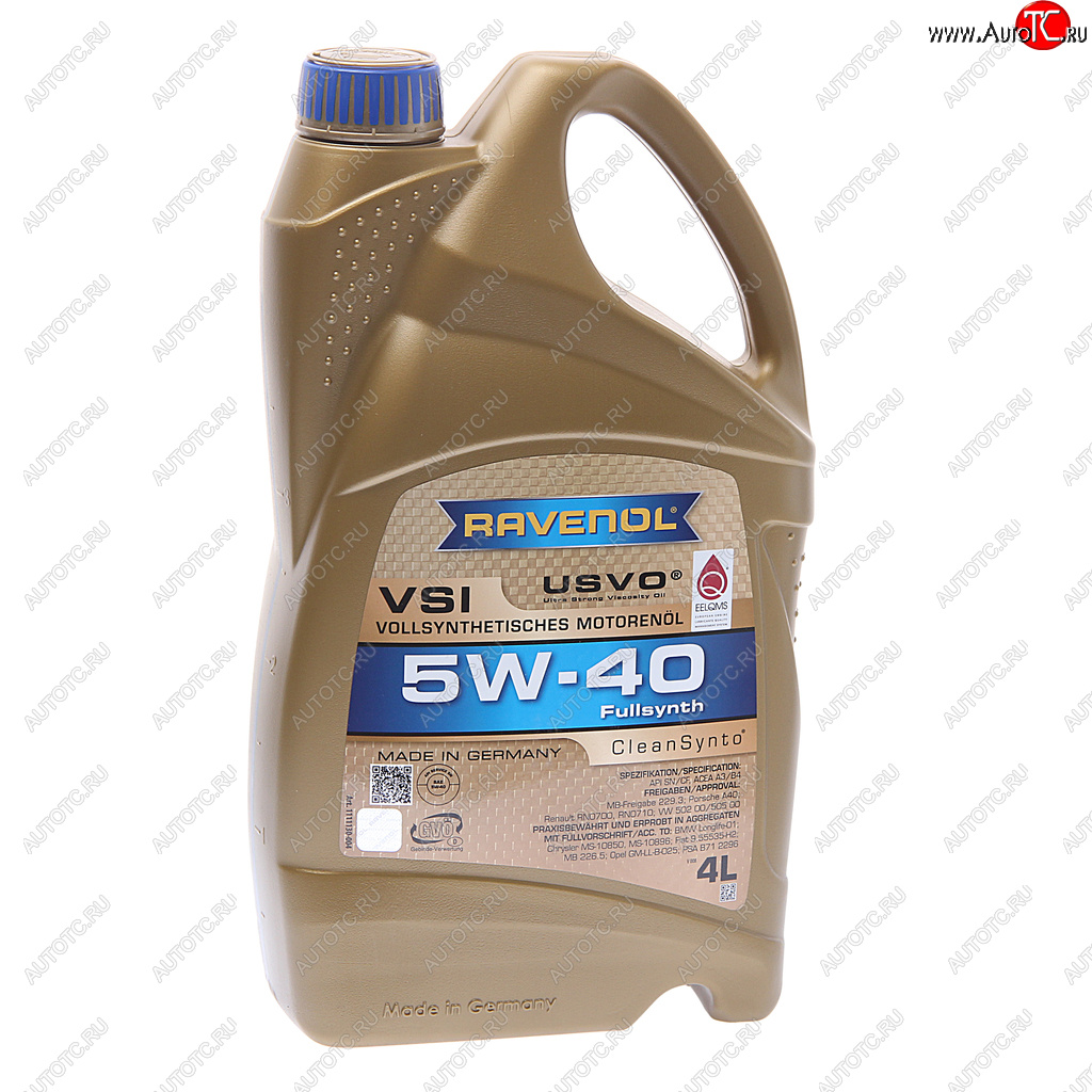 8 349 р. Масло моторное VSI 5W40 синт.4л RAVENOL RAVENOL 1111130-004  с доставкой в г. Воронеж
