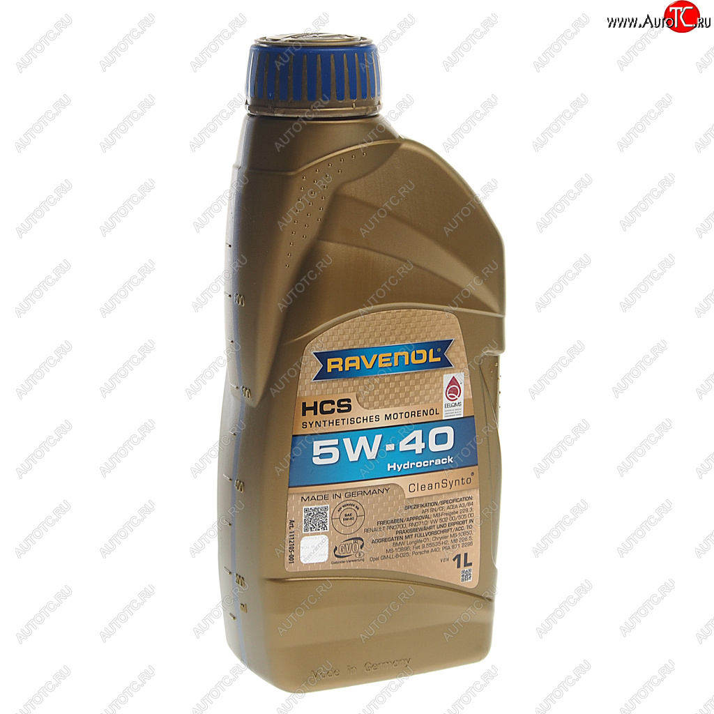 1 559 р. Масло моторное HCS 5W40 синт.1л RAVENOL RAVENOL 1112105-001  с доставкой в г. Воронеж