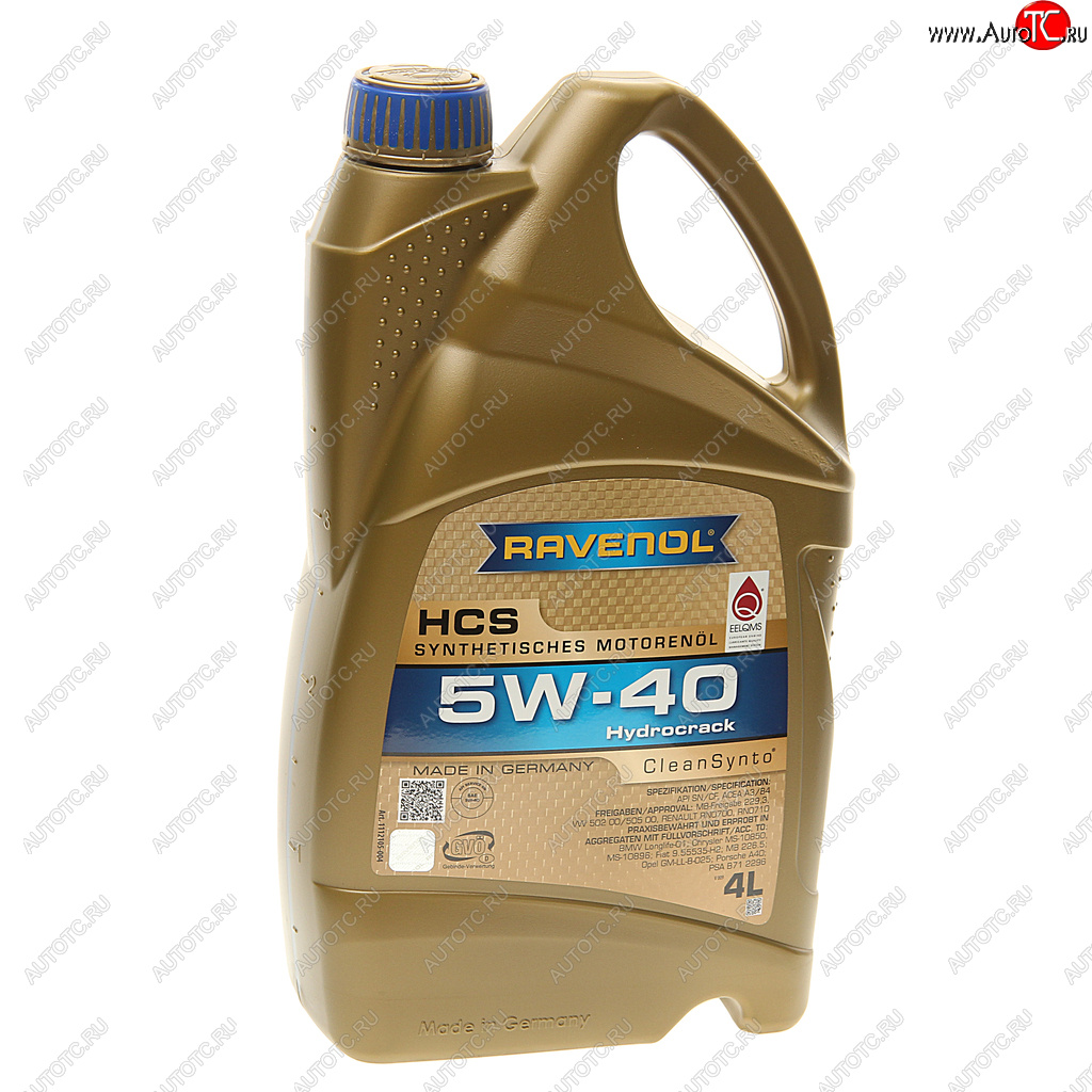 5 399 р. Масло моторное HCS 5W40 синт.4л RAVENOL RAVENOL 1112105-004  с доставкой в г. Воронеж
