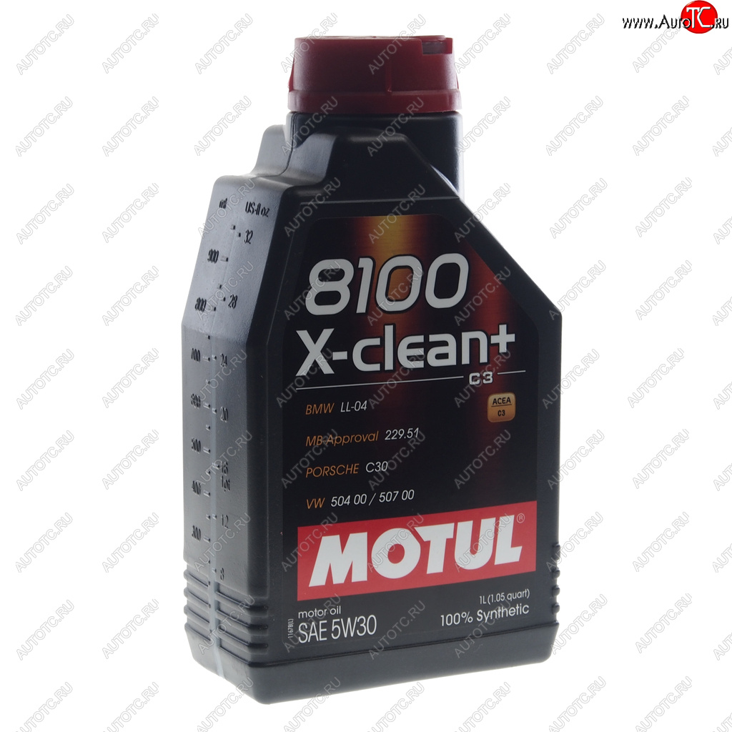 1 649 р. Масло моторное 8100 X-CLEAN+ 5W30 синт.1л MOTUL MOTUL 111683  с доставкой в г. Воронеж
