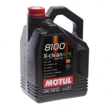 7 299 р. Масло моторное 8100 X-CLEAN EFE 5W30 синт.5л MOTUL MOTUL 111688  с доставкой в г. Воронеж. Увеличить фотографию 1
