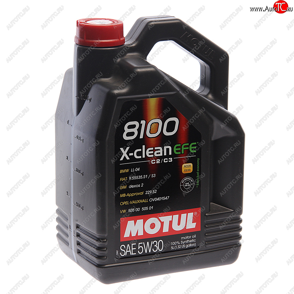 7 299 р. Масло моторное 8100 X-CLEAN EFE 5W30 синт.5л MOTUL MOTUL 111688  с доставкой в г. Воронеж