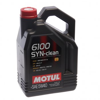 4 599 р. Масло моторное 6100 SYN-CLEAN 5W40 псинт.4л MOTUL MOTUL 111863  с доставкой в г. Воронеж. Увеличить фотографию 1