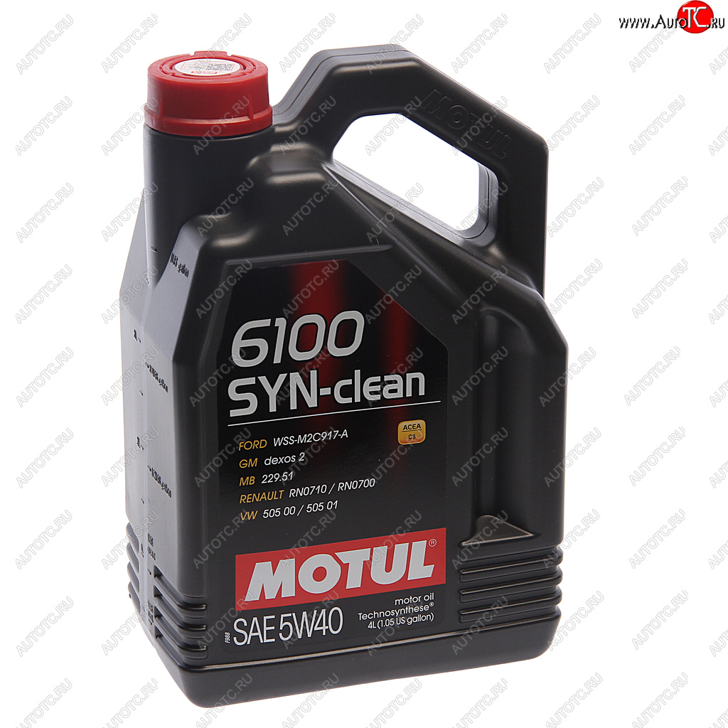 4 599 р. Масло моторное 6100 SYN-CLEAN 5W40 псинт.4л MOTUL MOTUL 111863  с доставкой в г. Воронеж