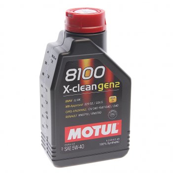 1 469 р. Масло моторное 8100 X-CLEAN GEN2 5W40 синт.1л MOTUL MOTUL 112118  с доставкой в г. Воронеж. Увеличить фотографию 1