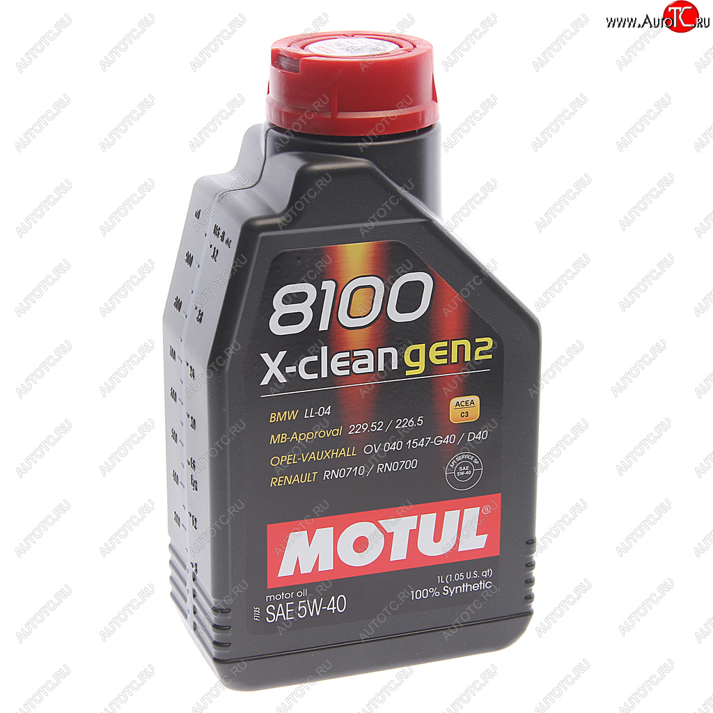 1 469 р. Масло моторное 8100 X-CLEAN GEN2 5W40 синт.1л MOTUL MOTUL 112118  с доставкой в г. Воронеж