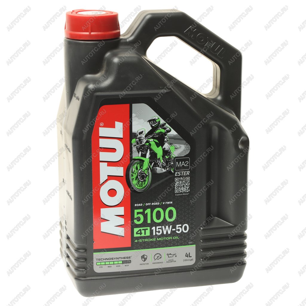 4 649 р. Масло моторное для 4-х тактных двигателей 5100 4T 15W50 синт.4л MOTUL MOTUL 112159  с доставкой в г. Воронеж